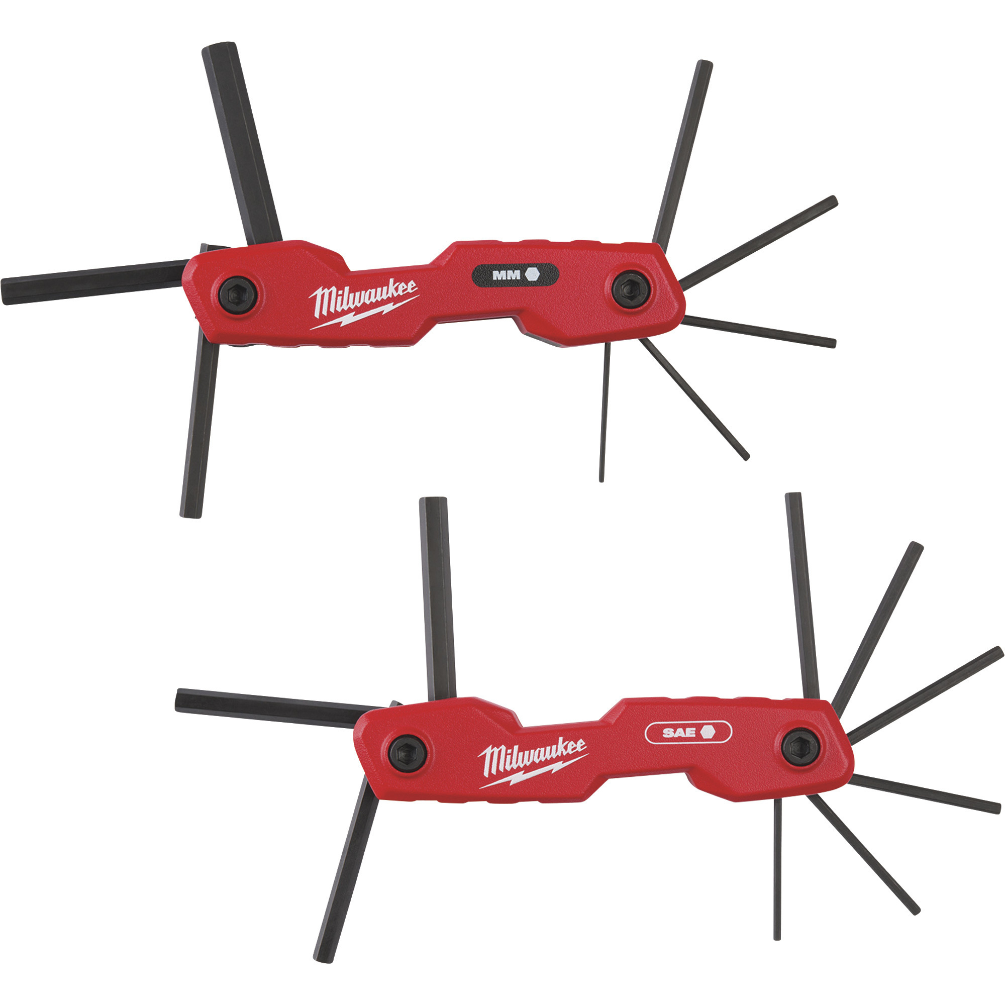 Milwaukee 17-Pc. Folding Hex Key Set, SAE/Metric, Model# 48-22-2183